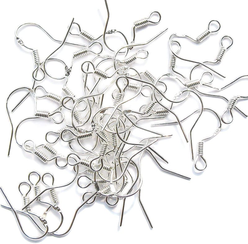 Popsunny SUSOKI 10 Pairs 925 Sterling Silver French Wire Earring Hooks Fish Hook Earrings Sterling Silver Earwires - Image 5